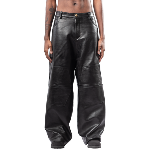 “MECCHA” leather pants